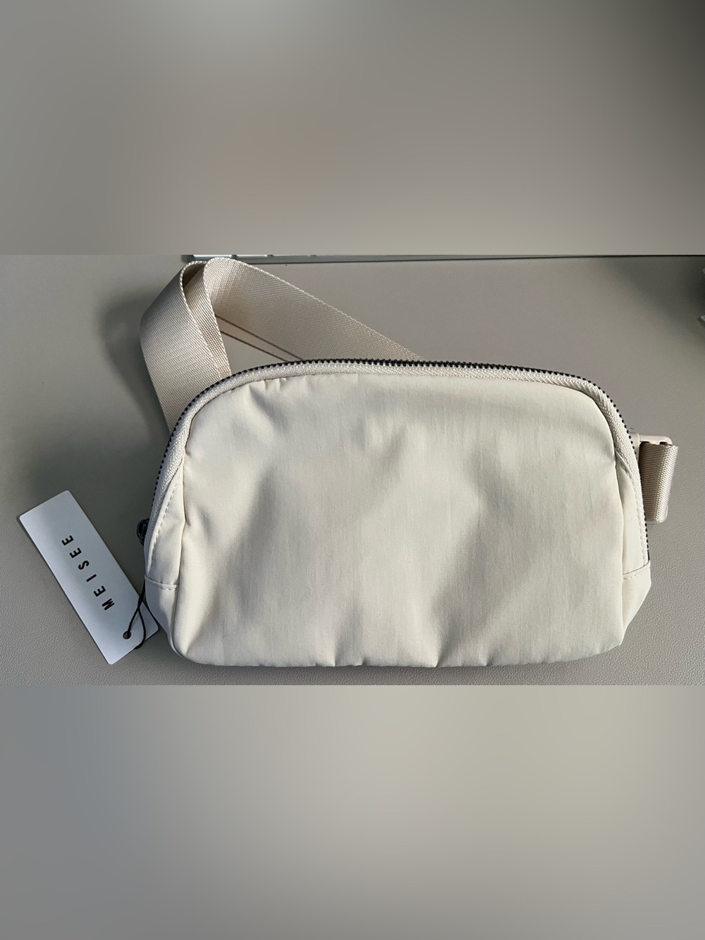 Minimalist Cream Crossbody Bag